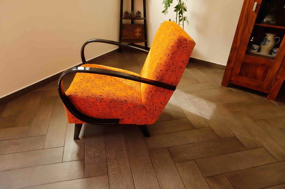 Image 1 of Functionalistische fauteuil C van Jindřich Halabala – Originele bekleding