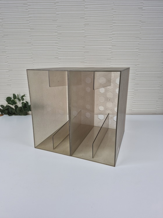 Vintage BOA Inter (2) LP holder/vinyl rack/record bin. – Shelving unit, Plastic (photo 3 of 12)