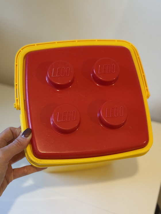 Image 1 of Vintage LEGO container jaren '80/ '90 - popart design
