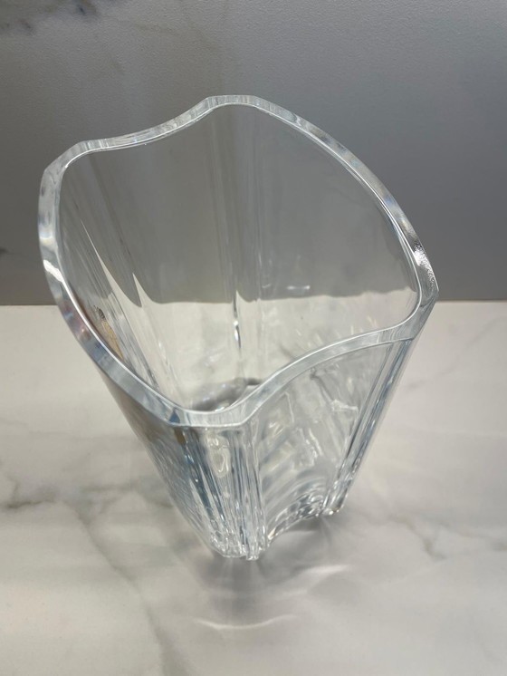 Image 1 of Vase en cristal décoré à la main - Années 60/70