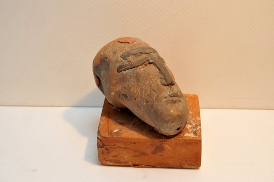 Scultura di testa, Sculture, Ceramica, Legno, Marrone, Anders (foto 7 di 7)