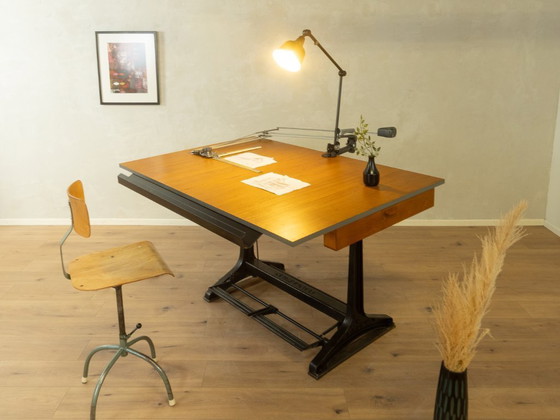 Image 1 of 1950s Drafting Table, Kuhlmann & Nestler, Vintage