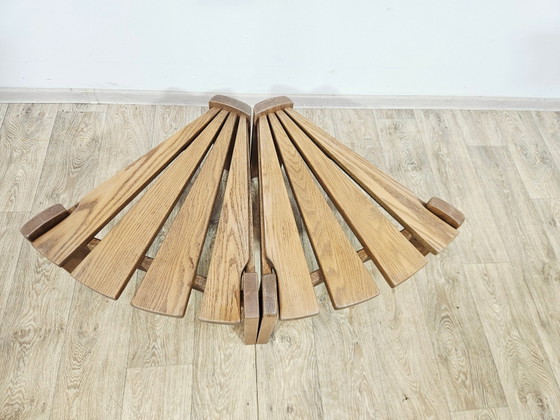 Tavolini modulari in rovere di Dittman, Paesi Bassi, anni '70, Set di 2 – Wood (photo 9 of 15)