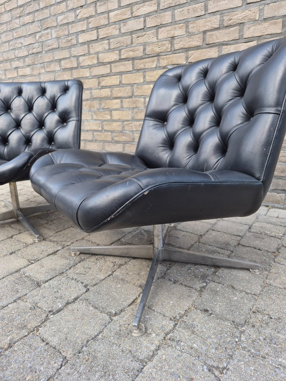 Image 1 of Eddi Harlis für Hans Kaufeld, 2X Design Lounge Chair, 1962, Chesterfield