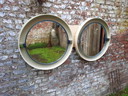 2 specchi Allibert con illuminazione integrata, anni '70.