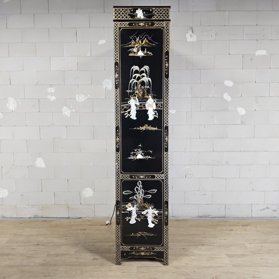 Image 1 of Vetrinetta cinese d'epoca / vetrinetta asiatica / cineseria / vetrinetta orientale / vetrinetta / vetrinetta bohémien