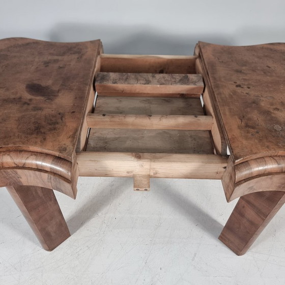 Mesa de madera Art Déco, años 40 – Mesas de comedor (photo 10 of 13)