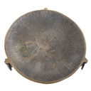 Ciotola brutalista in bronzo, Ø 30 cm, anni '60, E. Thelen Design
