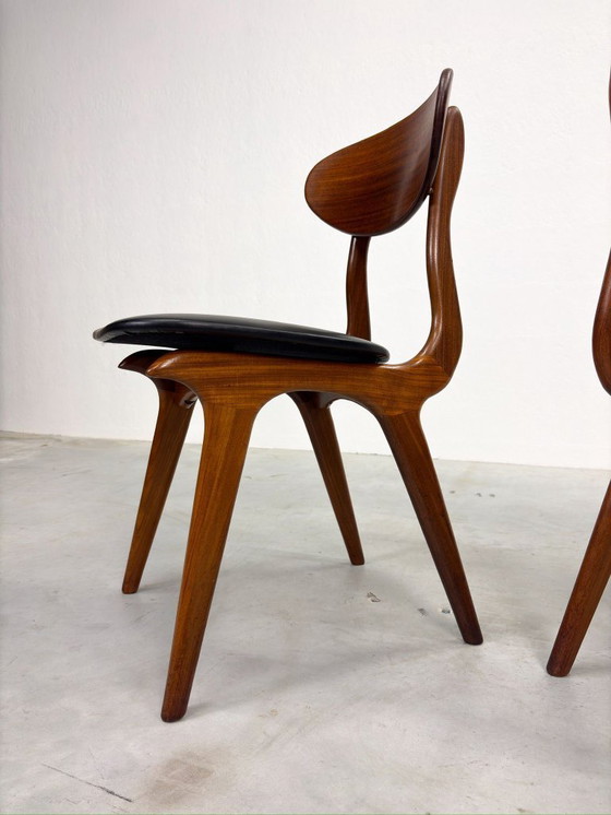 Image 1 of Set of dining room chairs 'Snavel' by Louis van Teeffelen
