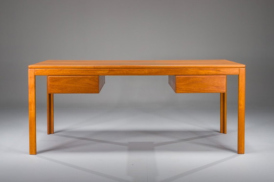 Image 1 of Mid-Century Modern Teak Schreibtisch, 1970er Jahre