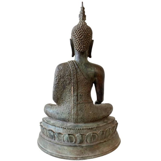 Estatua antigua de Buda tailandés en bronce – estilo Ayutthaya, siglos XVIII–XIX lote 173 – Esculturas (photo 5 of 10)