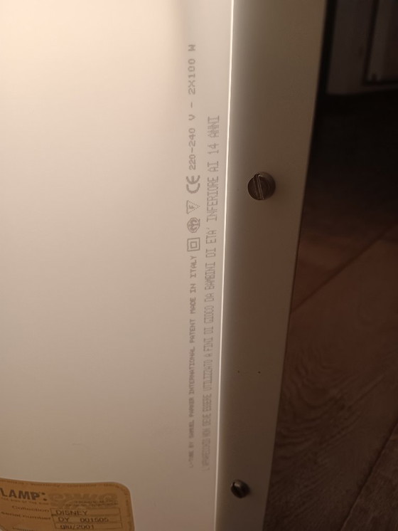 Image 1 of Rare SLAMP x Disney "Mickey sketch art" design lamp