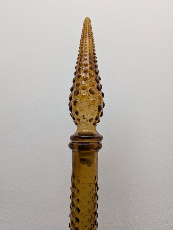 Empoli Hobnail Bubble Genie Bottle amber – Vazen, Glas (photo 3 of 5)