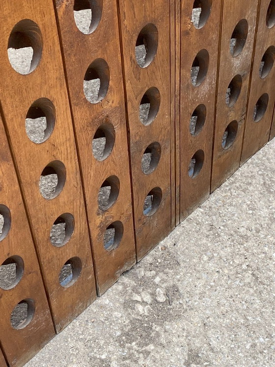 Image 1 of Barra esquinera en forma de L, de madera maciza de nogal, con mostrador/bar/zona de recepción de estilo profesional, circa 1950.