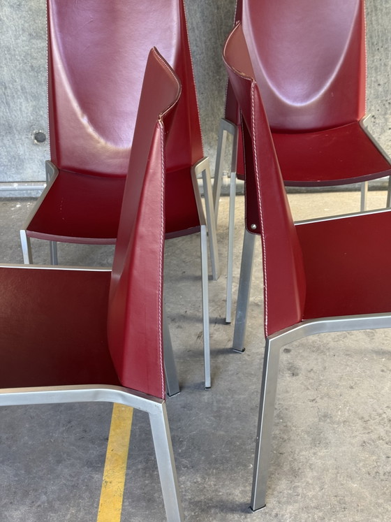 Image 1 of Juego de 4 sillas italianas posmodernas