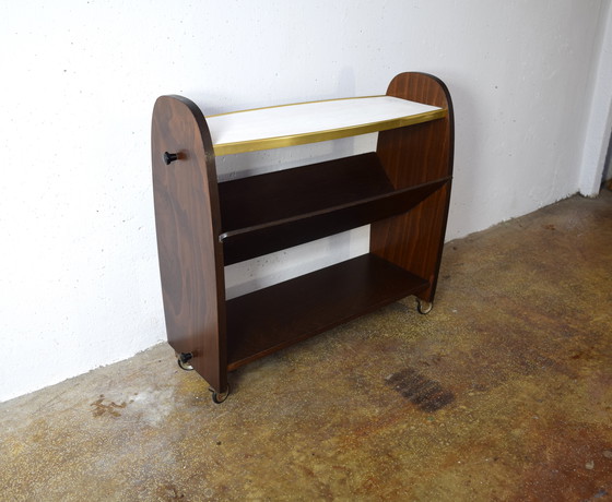 Image 1 of Vintage Side Table Coffee Table Serving Trolley 1960s