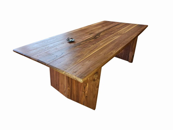 Image 1 of Danish design solid american walnut dinner table