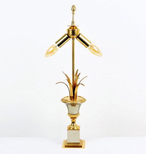 Lámpara de palmera Palm D'Or SA Boulanger, estilo Hollywood Regency, años 70