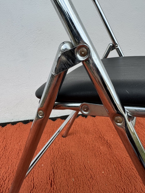 Image 1 of Souvignet chrome folding chair from the 1970s