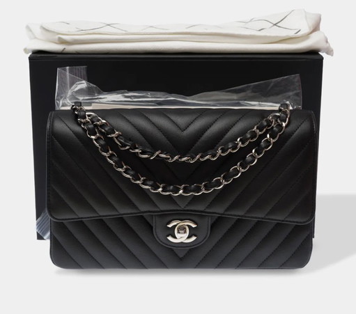 Sac CHANEL Timeless/Classique en Cuir Noir - 103570
