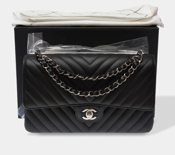 Image 1 of Sac CHANEL Timeless/Classique en Cuir Noir - 103570