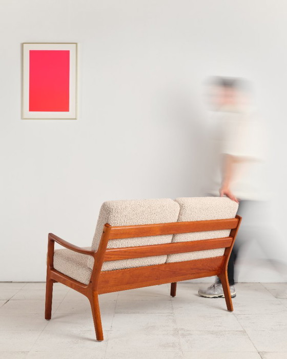 Zweisitzer-Sofa aus der Mitte des 20. Jahrhunderts, Serie Senator, Teakholz-Couch von Ole Wanscher (photo 4 of 23)