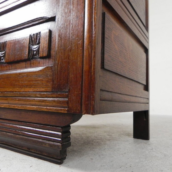Art Deco nightstand with marble top, 1930s, Wood, Beige (photo 19 of 24)