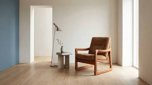 Vintage Teak Fauteuil Lounge Chair MidCentury