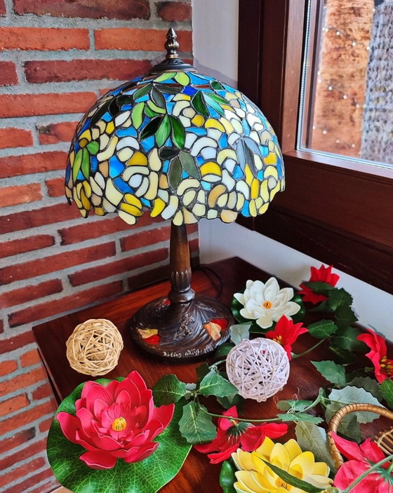 Tiffany style lamp, designer signature – Table lamps, Crystal (photo 8 of 12)