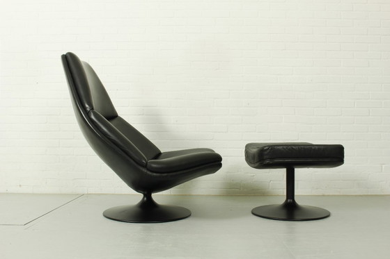 Image 1 of Sillón Artifort F588 y otomana P585 de Geoffrey Harcourt, década de 1960