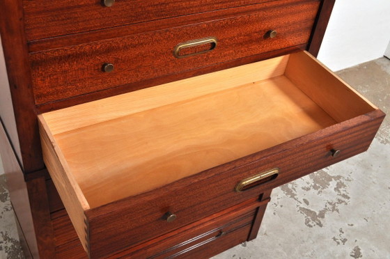 Cassettiera modulare in mogano / schedario, anni '50 – Cassettiere, Legno, Vintage (photo 10 of 13)
