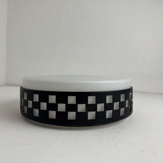 VINTAGE SPACE-AGE OPALINE « WILA » CEILING LIGHT – Glass (photo 12 of 14)