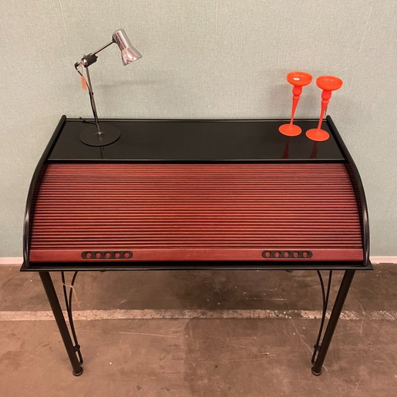 Secretaire Ligne Roset – Pagnon e Pelhaître, ca. 1988 – Scrivanie, Metal, Wood (photo 5 of 7)