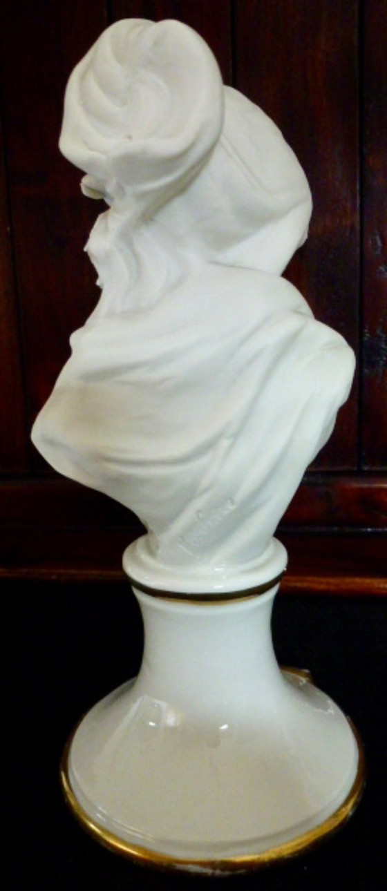 Image 1 of Capodimonte, 2x Nico Venzo Busts - Bisque porcelain.