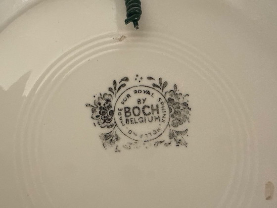 Image 1 of Piatto decorativo in porcellana vintage Boch Belgium per Royal Sphinx