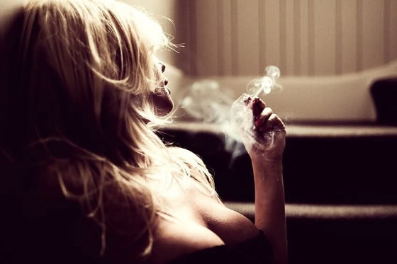 Image 1 of Beautiful photographic print Smoking Blonde (limited edition Ben Moore))