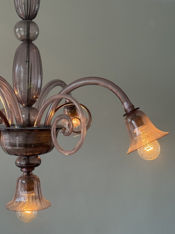 Image 1 of Lampada in vetro di Murano di Vittorio Zecchin