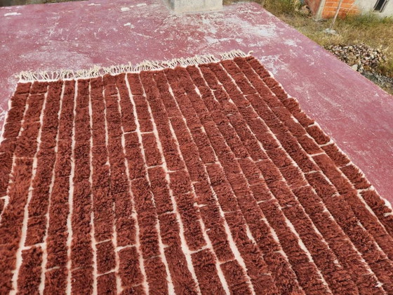 Authentischer Beni Ouarain Teppich 250 x 200 cm – Naturwolle schokoladenbraun – Teppiche & Läufer, Modern (photo 5 of 13)