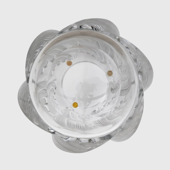 Image 1 of "Vagues" Art Decò Kristallvase Signiert Lalique, Frankreich 1960er Jahre