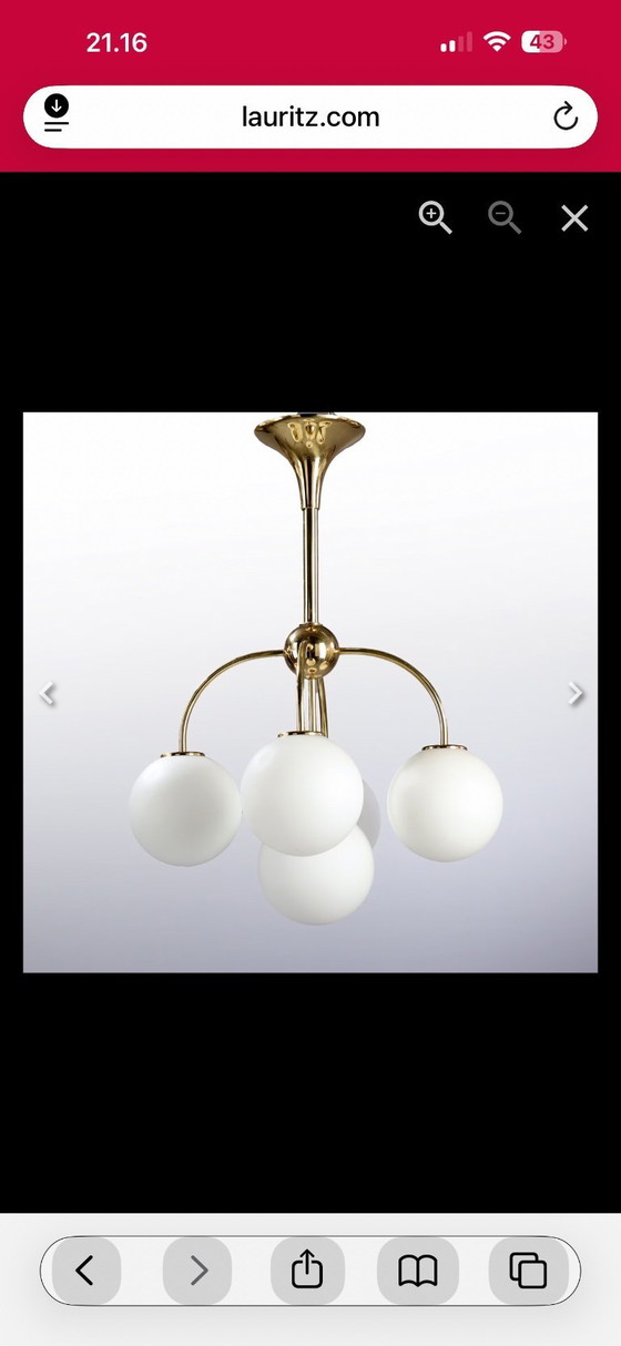 Image 1 of Sputnik chandelier 1950’s