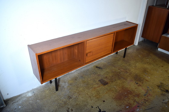 Image 1 of 1960s Danish Teak Sideboard Vintage Cabinet Mid Century Shelf Shelf 