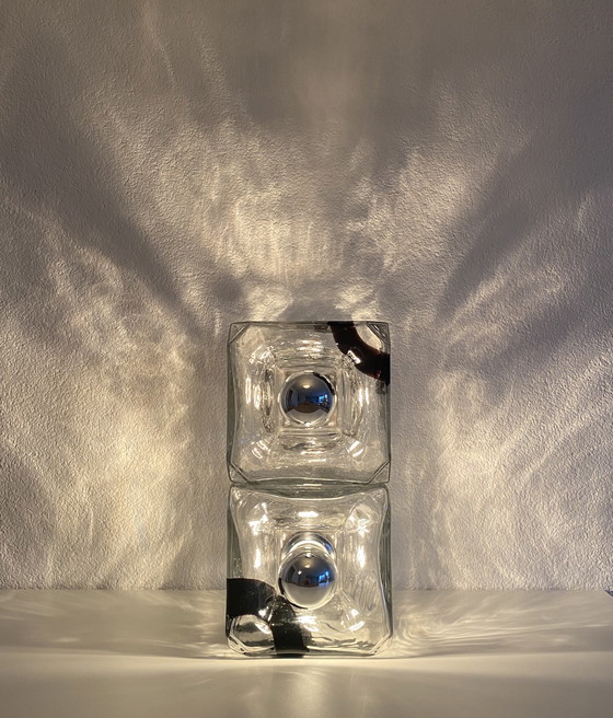 Image 1 of Lampes de table vintage Murano Fratelli Toso, Vistosi années 70