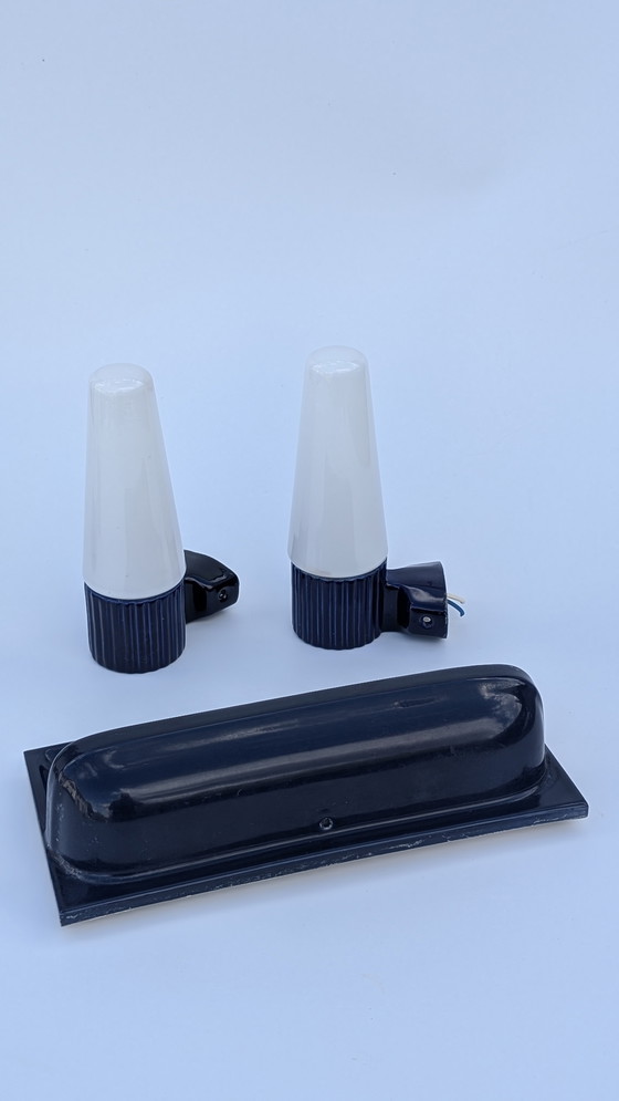 Image 1 of Wandlamp IFÖ 6020 en zeephouder in keramiek