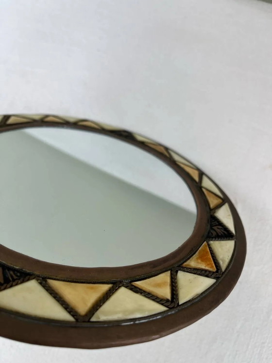 Vintage etnische spiegel – Copper (photo 4 of 6)