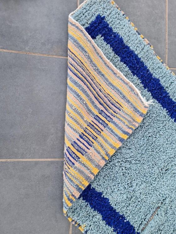 Image 1 of Marokkanischer Teppich aus Naturleinen, 200 x 100 cm