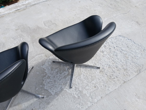 Swan Chair Arne Jacobsen 2010 – Fritz Hansen, Fauteuils, Leather, Aluminium (photo 2 of 6)
