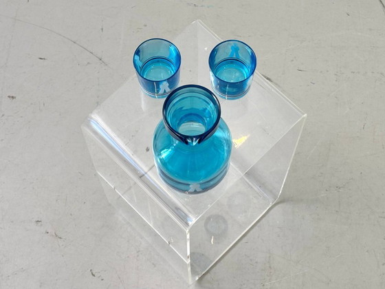 Image 1 of Vintage bar set with decanter and whisky glasses, Italy 1950s