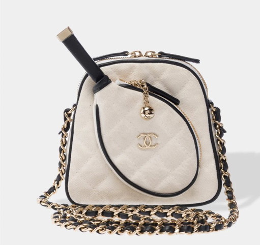 Borsa Chanel In Denim Bianco - 103348