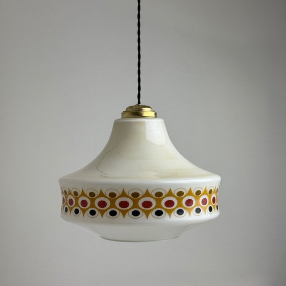 VECCHIA LAMPADA A SOSPENSIONE SPACE-AGE 1960 VINTAGE – Lampade a sospensione, Vetro (photo 2 of 12)