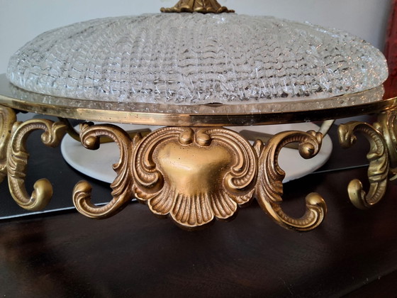 Image 1 of Beautiful vintage German ceiling lamp, Hollywood Regency style j60/70
